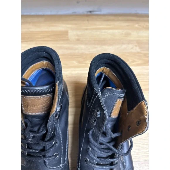 Original Penguin By Munsingwear Men's 10.5 US Black Leather Lace Up Chukka Boots - Picture 3 of 9